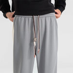 Wide-Leg Sweatpants with Side Stripe for Men - View 3