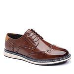 Wingtip Brogue Derby Sneakers Lace-Up Leather Shoes for Men - View 3