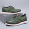 Wingtip Brogue Knit Lace-Up Shoes for Men