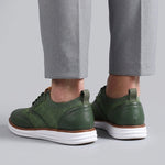 Wingtip Brogue Knit Lace-Up Shoes for Men - View 4