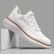 Woven Brogue Lace-Up Shoes for Men - White