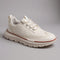 Woven Lace-Up Wingtip Brogue Shoes for Men - Pearl