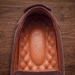 Woven Slip-On Man-Made Leather Loafers for Men - View 5