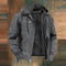 Zip-Up Hooded Jacket for Men - Gray