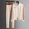 Zip-Up Tracksuit Set for Men - Desert